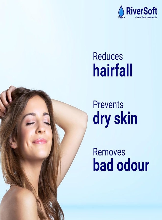 RiverSoft DIVA-01-BL shower filter for hard water with 15 stages | Water Softener for Bathroom (Black, Pack of 1) - Image 5